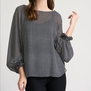 Joseph Ribkoff Black & White Twin Set